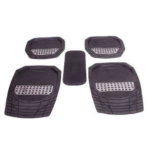 5 Pieces All Car Universal Rubber Floor Mat Set