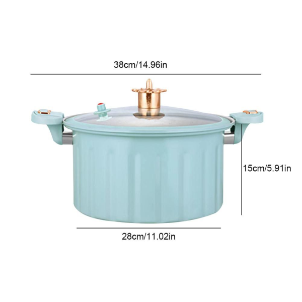 Micro Pressure Cooker Pot with glass Lid