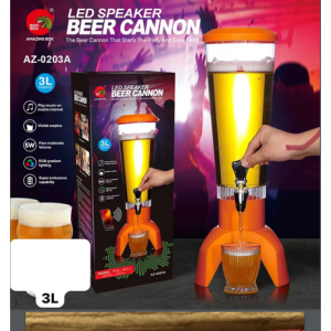 3L Beer Tower Dispenser With LED Light and Speaker