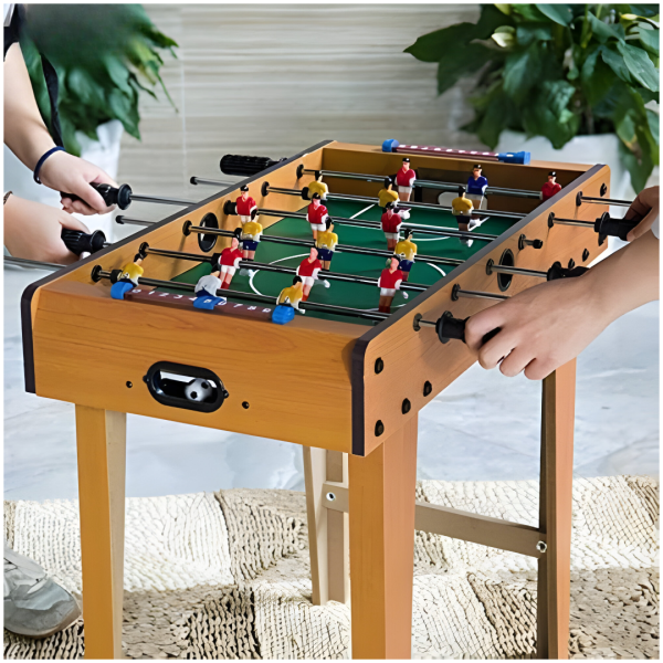 121x61x79cm Portable Table Foosball with Wooden Legs For Kids