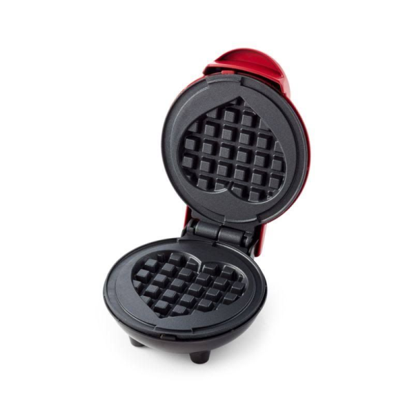 Non-Stick Mini Waffle Maker 350Watt -(Heart Shaped)