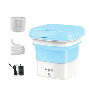 Automatic folding washing machine.