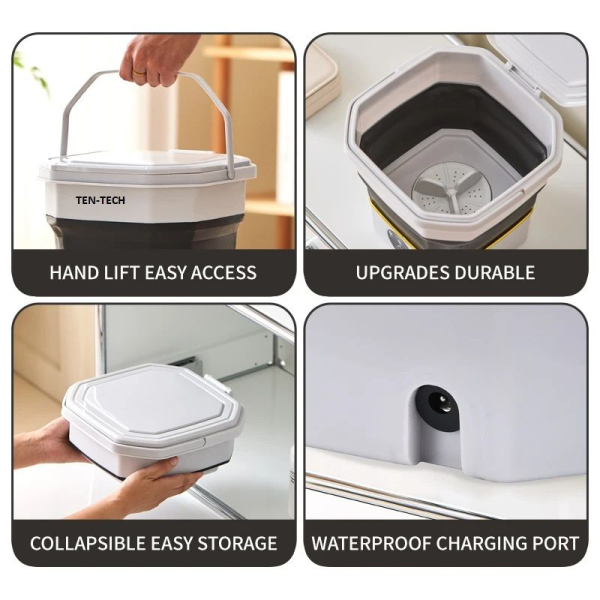 TEN-TECH Multi-Functional Portable Mini Washing Machine