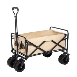 Folding Multifunctional Camping Outdoor and Garden Portable Trolley - White