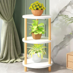 Dreamhousey Indoor Living Room Solid Wood 3 Tier Flower Shelf