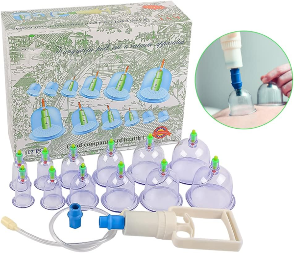 Gobesty 12 Cup Vacuum Cupping Therapy Sets