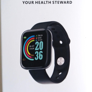 Fitness Tracker Smartwatch Black Fits most people
