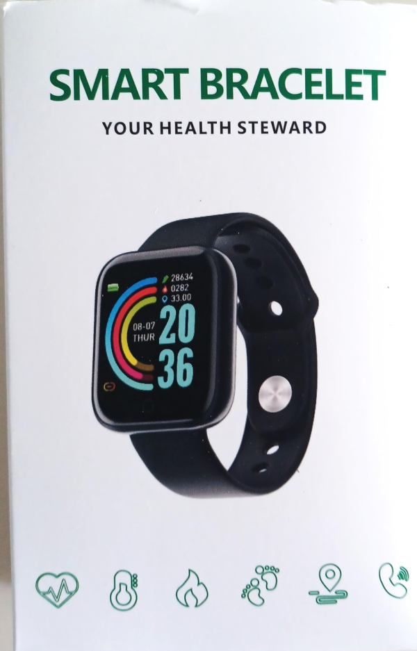 Fitness Tracker Smartwatch Black Fits most people