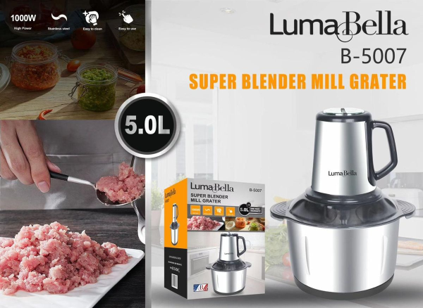 Luma Bella Silver, Black Food And Meat Grinder