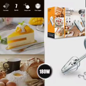 LumaBella 7-Speed Hand Mixer Blender